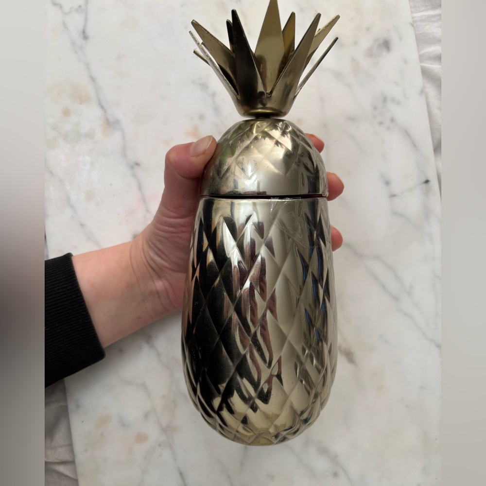 COPY - Gold Pineapple Cocktail Shaker